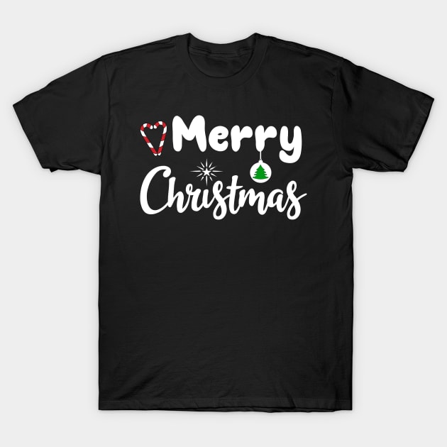 Cute Merry Christmas T-Shirt by Lulaggio